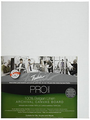 Tara Materials Fredrix 9x12 Linen Archival Canvas Board