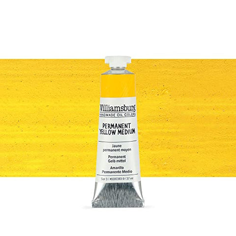 Williamsburg Oil 37ml Tube, Permanent Yellow Medium (60003839)