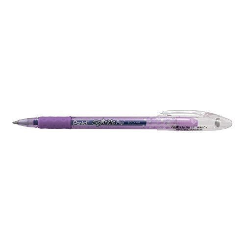 Pentel Sparkle Pop Gel Pen, 1.0mm Bold Point, Violet-Blue Ink (K91-DV)