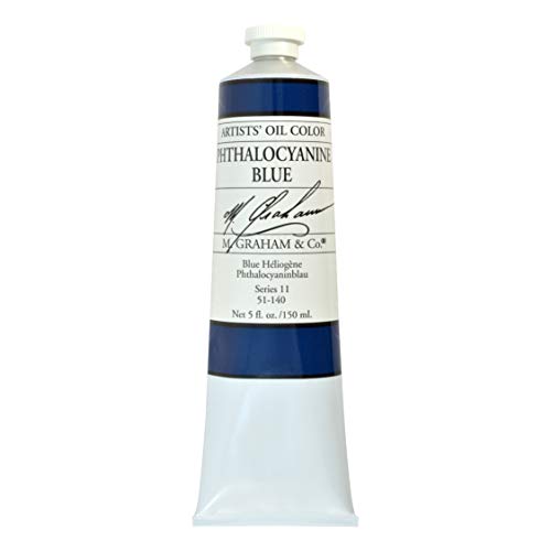 M. Graham Artist Oil Paint Phthalocyanine Blue 5oz Tube