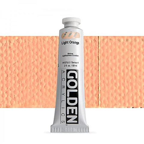 Golden Heavy Body Acrylic, 2 Ounce Tube, Light Orange (1575-2)