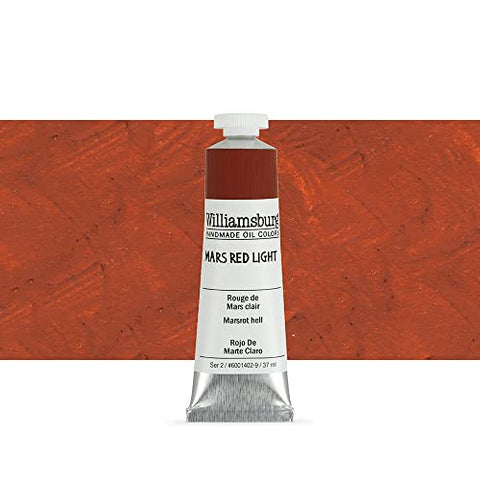 Williamsburg Handmade Oil Paint - Mars Red Light, 37 ml tube