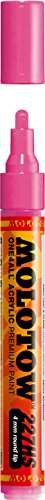 Molotow ONE4ALL Acrylic Paint Marker, 4mm, Neon Pink, 1 Each (227.208)