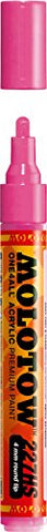 Molotow ONE4ALL Acrylic Paint Marker, 4mm, Neon Pink, 1 Each (227.208)