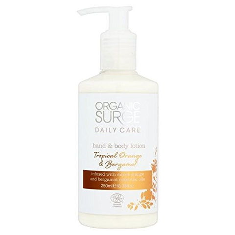 Organic Surge Tropical Orange & Bergamot Hand & Body Lotion 200ml (PACK OF 6)