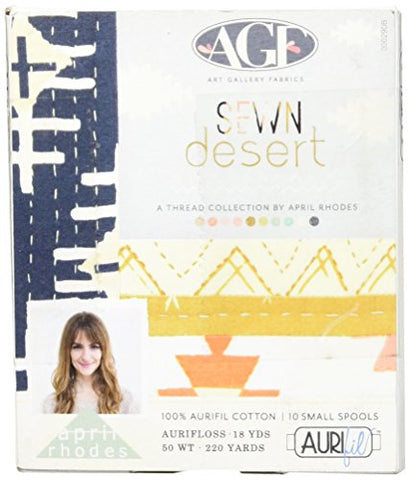 Aurifil Sewn Desert by April Rhodes Cotton 50wt 5 Small Spools Floss