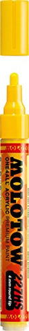 Molotow ONE4ALL Acrylic Paint Marker, 4mm, Zinc Yellow, 1 Each (227.201)