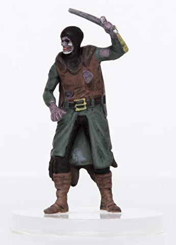 Characters of Adventure - Zombie Male Human Captain - Plastic Miniature for D&D or Pathfinder
