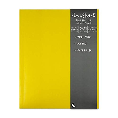 Speedball Art Products Flexi Sketch Blank Artist Journal, 11 x 8.5, Butternut