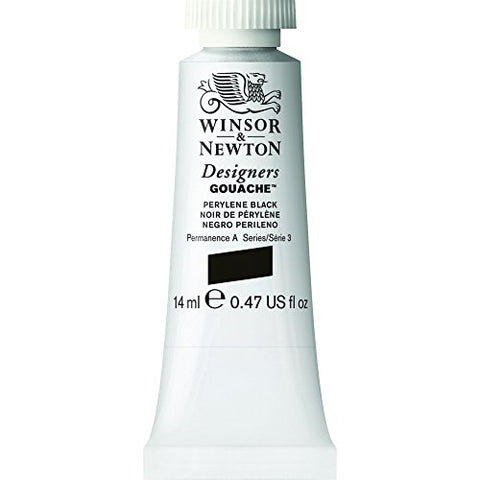 Winsor & Newton Designers Gouache Tube, 14ml, Perylene Black