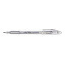 Pentel Sparkle Pop Gel Pen, 1.0mm Bold Point, Silver-Light Silver Ink (K91-DZ)