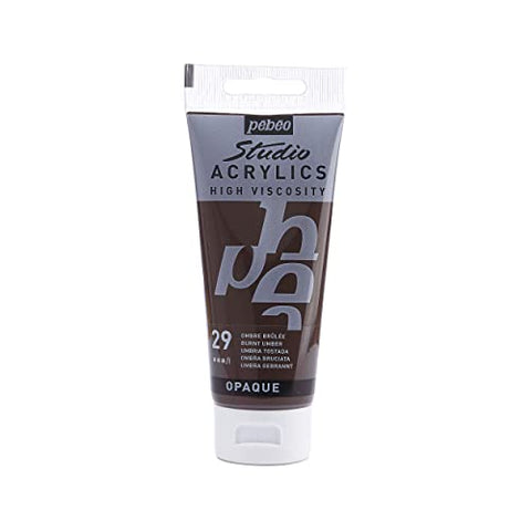 PEBEO - Acrylic Fine Studio Acrylics - Burnt Umber - Burnt Umber 100ml/3.38oz