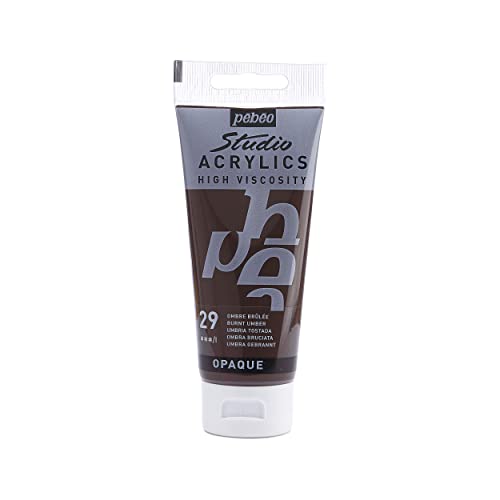 PEBEO - Acrylic Fine Studio Acrylics - Burnt Umber - Burnt Umber 100ml/3.38oz