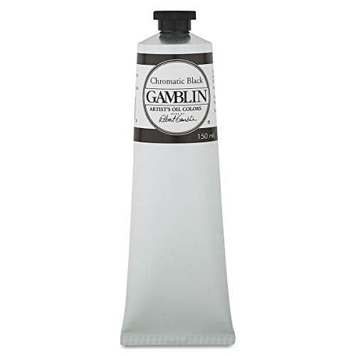 5.07 Ounce Artists' Grade Oil Color: Chromatic Black