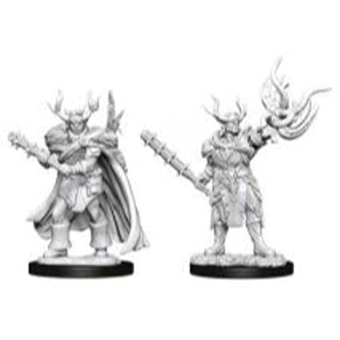 WizKids Pathfinder Deep Cuts Unpainted Miniatures: Wave 10: Male Half-Orc Druid