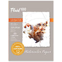 Fluid 100 Watercolor Paper 811236 140LB 100% Cotton Cold Press 18 x 24 Block, 15 Sheets