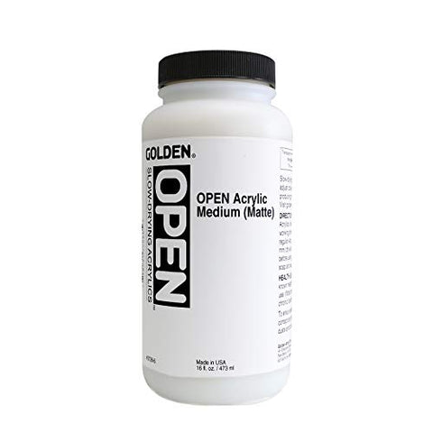 16oz OPEN Acrylic Fluid Medium Matte