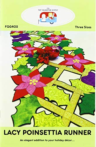 Fat Quarter Gypsy Lacy Poinsettia Runner Pattern