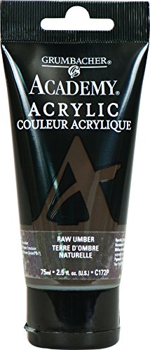 Grumbacher Academy Acrylic Paint, 75ml/2.5 Ounce Plastic Tube, Raw Umber (C172P)