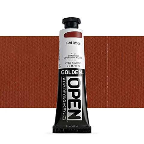 Open 2 Oz Acrylic Color Paints Color: Red Oxide