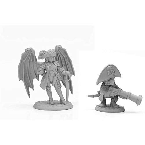 Pirate Sophie and Despicatus Miniature 25mm Heroic Scale Figure Dark Heaven Legends Reaper