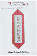 Fabric Confetti CD Happy Holiday Table Runner Pattern, None