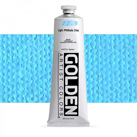 Golden Heavy Body Acrylic - Light Phthalo Blue 5oz tube