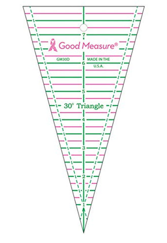 Good Measure 30 Degree Triangle Ruler