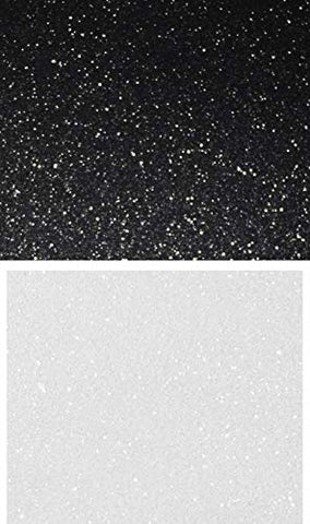 Ever-sewn Sparkle Black & WHite fabric sheets