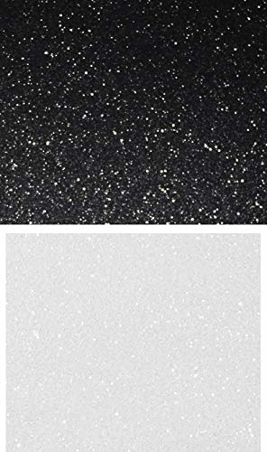 Ever-sewn Sparkle Black & WHite fabric sheets