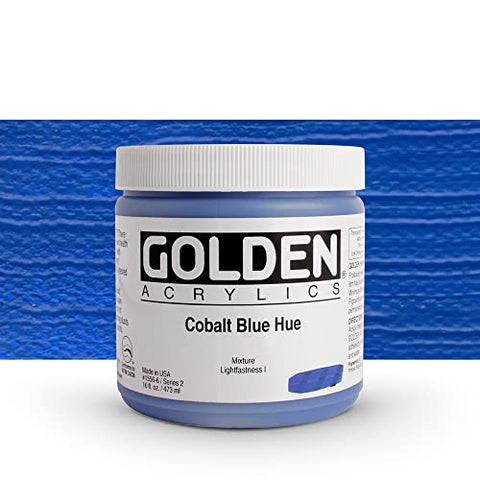 Golden Heavy Body Acrylic - Cobalt Blue Hue 16oz jar