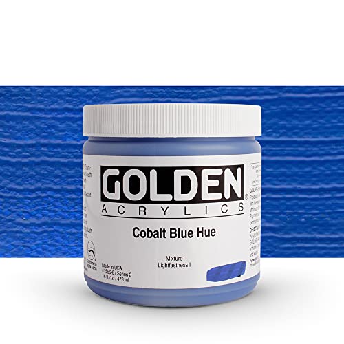 Golden Heavy Body Acrylic - Cobalt Blue Hue 16oz jar