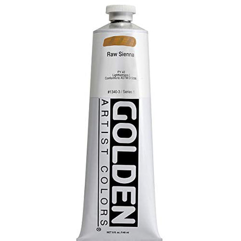 Golden Heavy Body Acrylic - Raw Sienna - 5 oz Tube