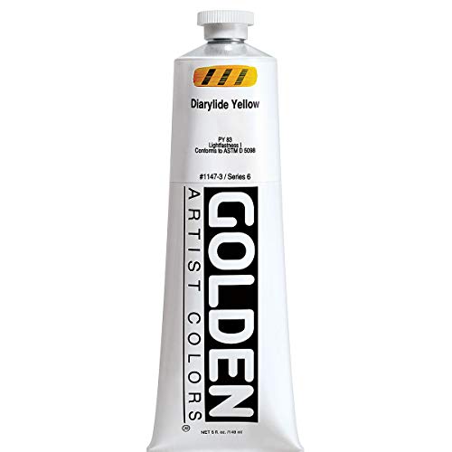 Golden Heavy Body Acrylic - Dairylide Yellow - 5 oz Tube