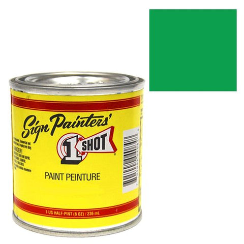 1 Pint 1 Shot EMERALD GREEN Paint Lettering Enamel Pinstriping & Graphic Art