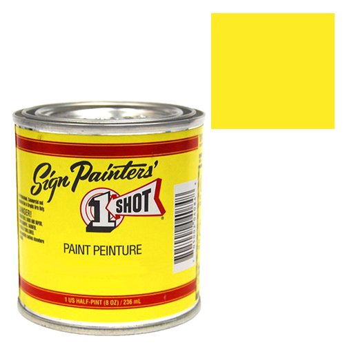 1 Pint 1 Shot Primrose Yellow Paint Lettering Enamel Pinstriping & Graphic Art