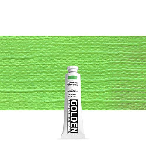 2 Oz Heavy Body Acrylic Color Paints Color: Light Green (Yellow Shade)
