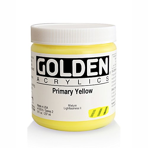 Golden Heavy Body Acrylic, 8 Ounce, Primary Yellow