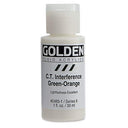 Golden Fluid Interference Acrylics - C.T. Interference Green-Orange - 1 oz Bottle