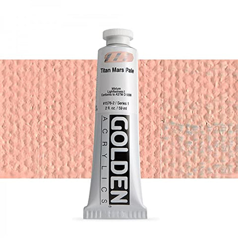 Golden Heavy Body Acrylic, 2 Ounce Tube, Titan Mars Pale (1576-2)