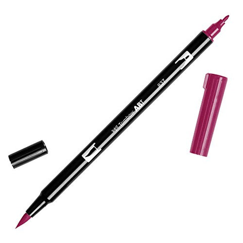 Tombow Dual Brush Pen Art Marker, 837 - Wine Red, 1-Pack