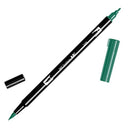 Tombow Dual Brush Pen Art Marker, 249 - Hunter Green, 1-Pack