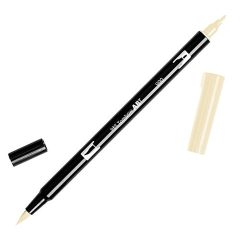Tombow TOM56617 Dual Brush Pen Art Marker, 990 - Light Sand, 1-Pack