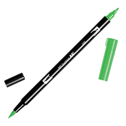 Tombow Dual Brush Pen Art Marker, 195 - Light Green, 1-Pack