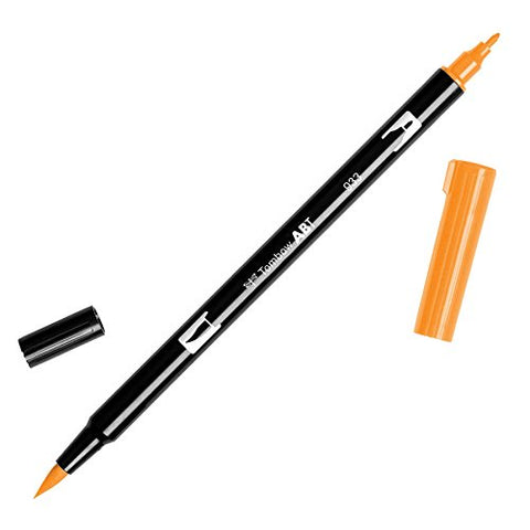 Tombow Dual Brush Pen Art Marker, 933 - Orange, 1-Pack