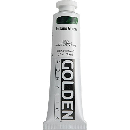 Golden Heavy Body Acrylic - Jenkins Green 8oz jar