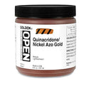 Golden OPEN Acrylic Colors quinacridone/nickel azo gold 8 oz. jar