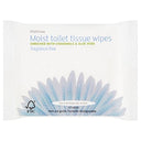 Fragrance Free Moist Toilet Tissue Waitrose 42 per pack (PACK OF 6)