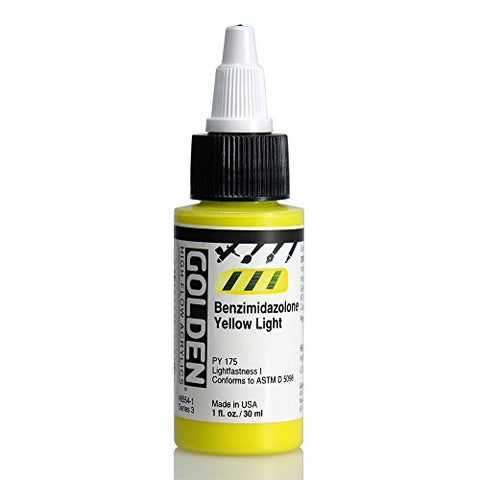 Golden High Flow, 1 Ounce Bottle, Benzimidazolone Yellow Light (8554-1)