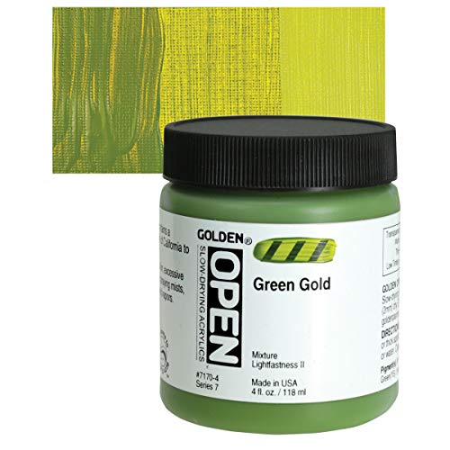 GREEN GOLD 4OZ OPEN ACRYLIC